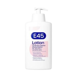 A bottle of E45 Moisturising Lotion 500ml