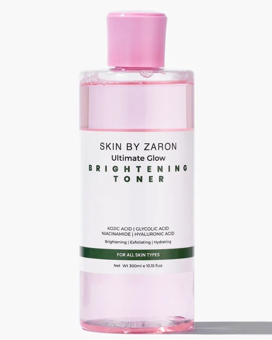 A bottle of skin by Zaron Ultimate Glow Brightening Toner
