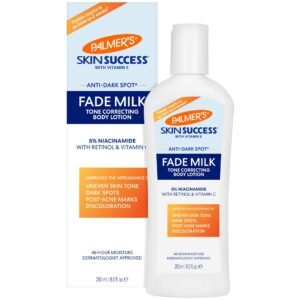 A bottle of Palmer’s Skin Success Anti-Dark Spot Fade Milk