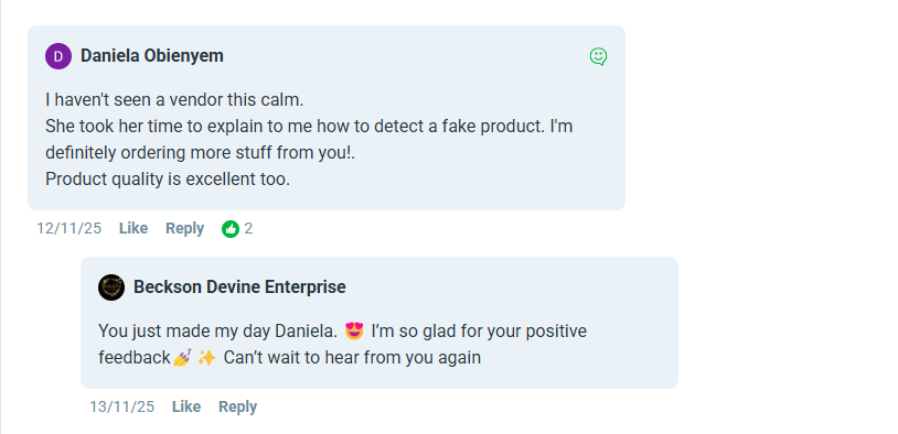 Screenshot of Daniela Obienyem's testimonial