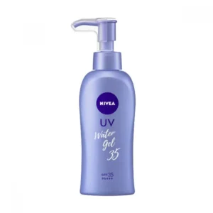 A bottle of Nivea Japan UV Super Water Sunscreen