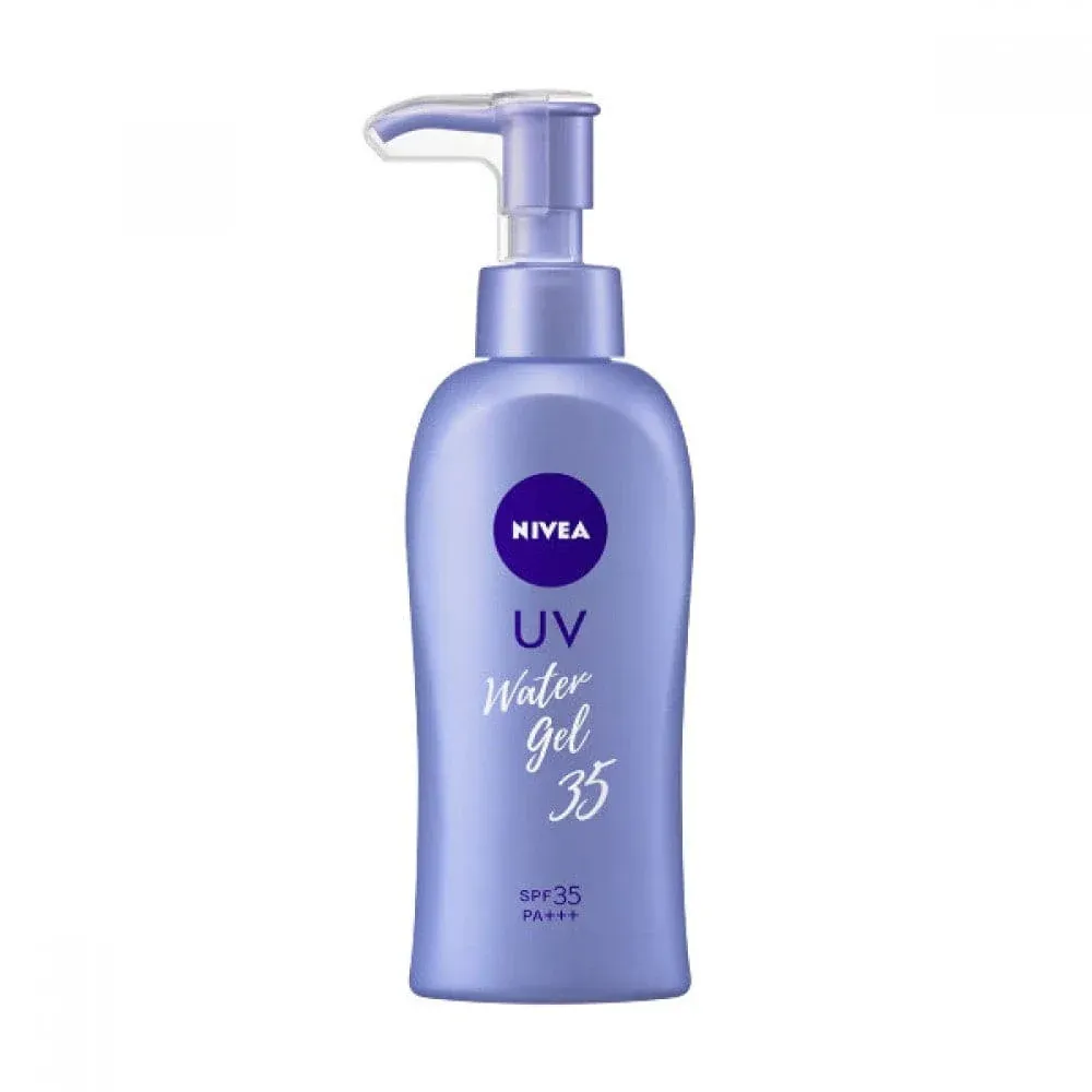 A bottle of Nivea Japan UV Super Water Sunscreen