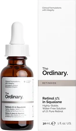 A bottle of The Ordinary Retinol 1% in Squalane